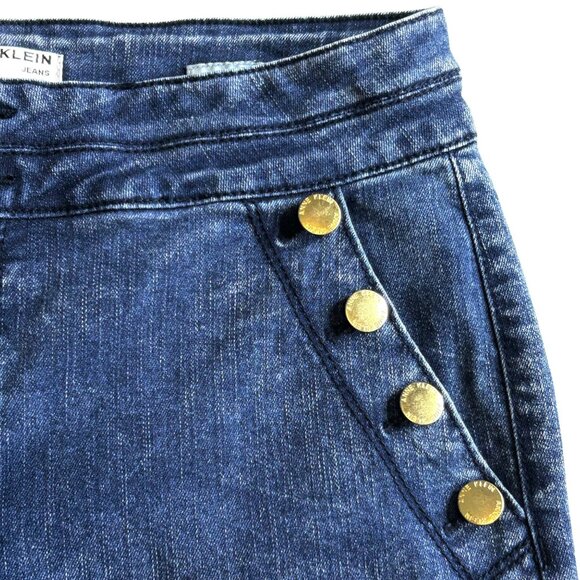 Anne Klein Women's Wide Leg Crop High Rise Blue Jean size 12 - Picture 4 of 16